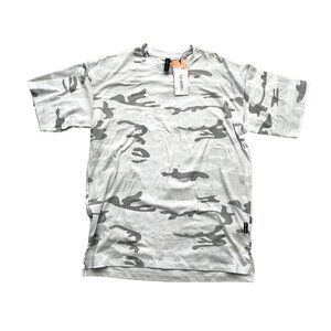 ASRV DSG-0514 Cotton Blend Tee White / Grey Camo ( S )